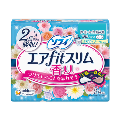 ソフィエアfitスリム(R)香りつき　香りつき 多い昼～ふつうの日安心用　羽つき21cm