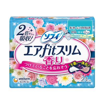 ソフィエアfitスリム(R)香りつき　香りつき 多い昼～ふつうの日安心用　羽つき21cm