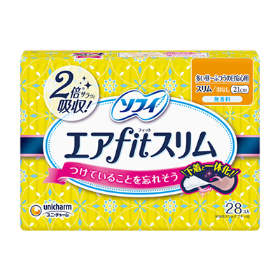 ソフィエアfitスリム(R)無香料　多い昼～ふつうの日安心用　羽なし21cm
