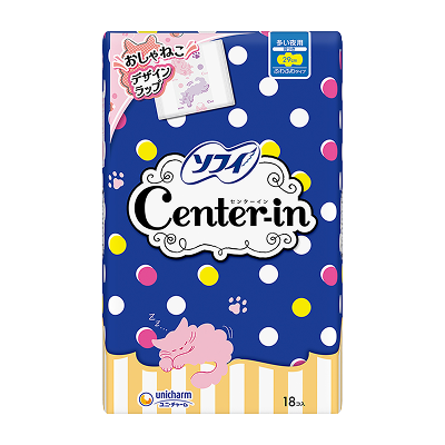 センターインふわふわタイプ 多い夜用 羽つき 29cm
