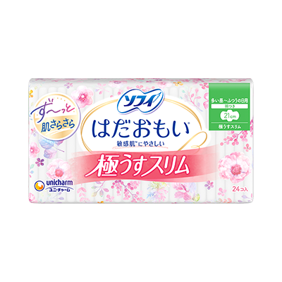 ソフィはだおもい&reg;極うすスリムタイプ　極うすスリム　多い昼用　羽つき21cm
