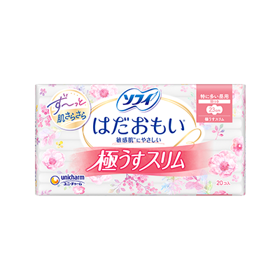 ソフィはだおもい&reg;極うすスリムタイプ　極うすスリム　特に多い昼用　羽つき23cm