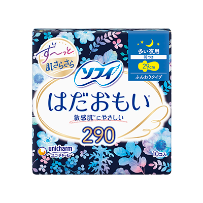 ソフィはだおもい&reg;ふんわりタイプ　はだおもい&reg;290　多い夜用
