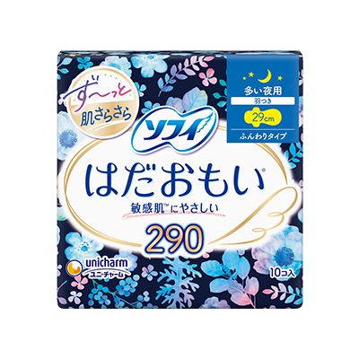 ソフィはだおもい&reg;ふんわりタイプ　はだおもい&reg;290　多い夜用