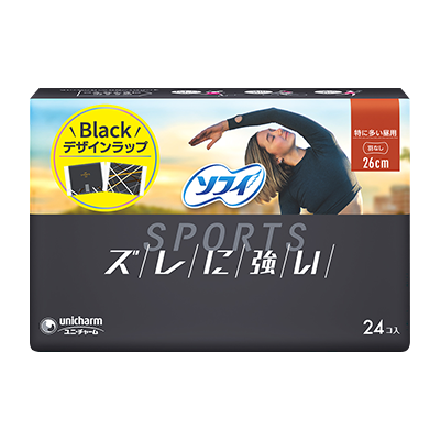 ソフィSPORTS 特に多い昼用 羽なし26cm