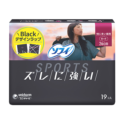 ソフィSPORTS 特に多い昼用 羽つき26cm